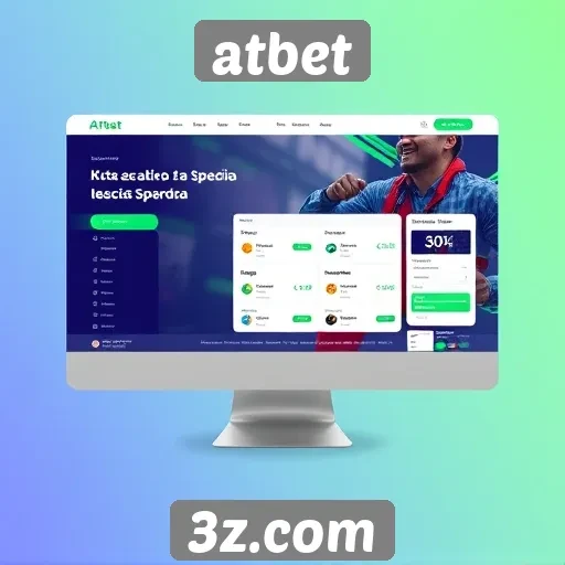 Interface do site Atbet é intuitiva e amigável